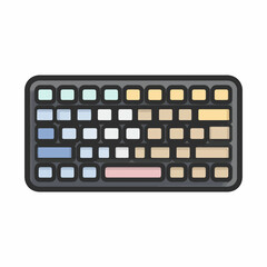 Sleek Bold Keyboard Icon in Duotone