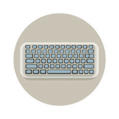 Minimalist Keyboard Icon in Bold Design