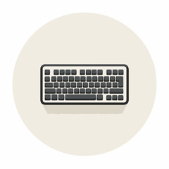 Minimalist Bold Keyboard Icon Design