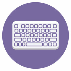 Sleek Geometric Keyboard Icon Design Element