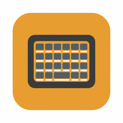 Sharp Keyboard Icon in Geometric Style
