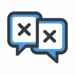 Bold Language Pictogram Mono-color Icon Design