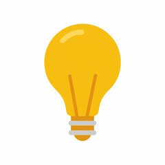 Modern Lightbulb Idea Concept Icon