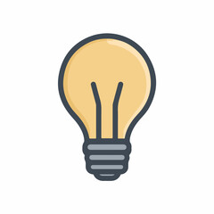 Sleek Lightbulb Icon Design Inspiration