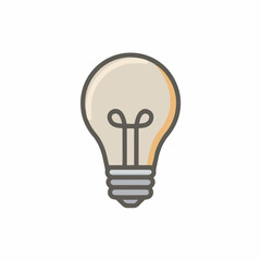 Minimalist Lightbulb Icon for Creative Ideas