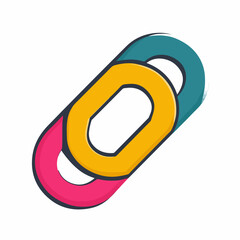 Modern Bold Link Icon Design