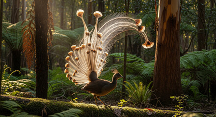 peacock in the grass