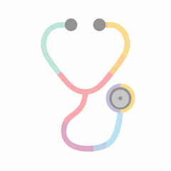 Simple Stethoscope Icon Minimalist Vector Design