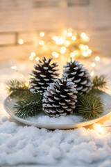 pine cones christmas decoration
