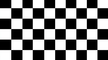 Fototapeta premium Black and white squares seamless checkered pattern background textures 