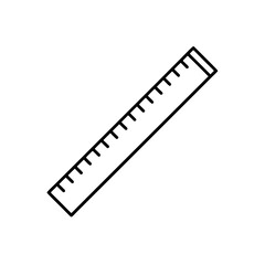 Fototapeta premium Illustration of a simple ruler
