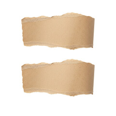 Rustic ripped cardboard edges create a natural and textured design element perfect for adding an organic touch to scrapbooks, collages, and artistic layouts with a vintage aesthetic