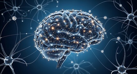 Brains Neural Network - A Visual Representation of Cognitive Processes.