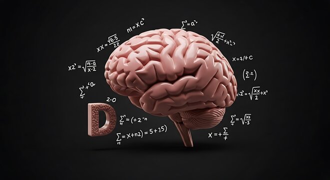 Brainpower - A Conceptual Illustration of Intelligence and Mathematical Thinking. - Powered by Adobe
