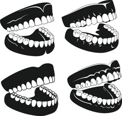 Dentures Svg, Teeth Svg, Dentist Svg, Dentures Dxf, Dentures Png, Dentures Clipart, Dentures Files