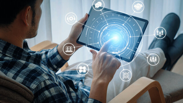 People networking and digital community with teamwork, partnership, collaboration and connection icons showing modern communication and relationship building. Gist - Powered by Adobe