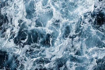 Obraz premium Photo of Waves of water of the river and the sea. Background texture for backdrops or mapping