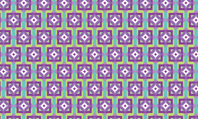 Rhombus geometric tile colourful pattern. Seamless vector bright retro ornament for textile, fabric, interior, ceramic, wallpaper, paper decoration, background