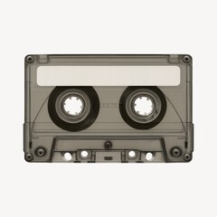 Obraz premium Vintage audio cassette tape element.