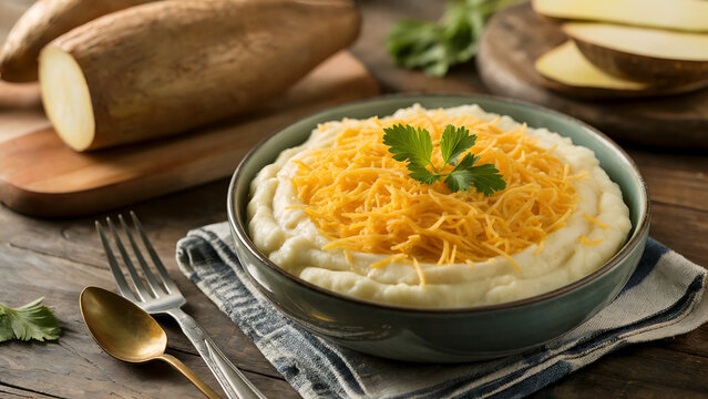 Bolivian cuisine - "Sonso de yuca" - a dish similar to mashed potatoes, but made from yuca mixed with cheese.