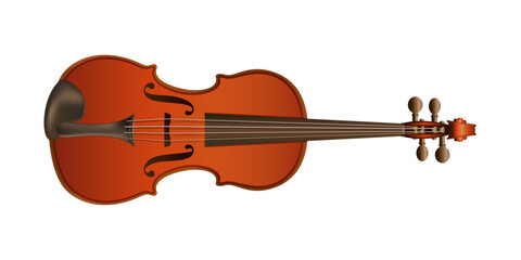 Illustration of the vector violin concept of classical music.eps10