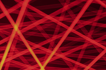 Close-up, birds eye view of a uniformly colored, red web-like pattern on a light gray background, even lighting.
