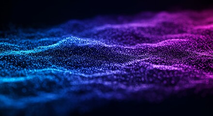 Abstract Cyber Network Data Visualization Backdrop for Presentation