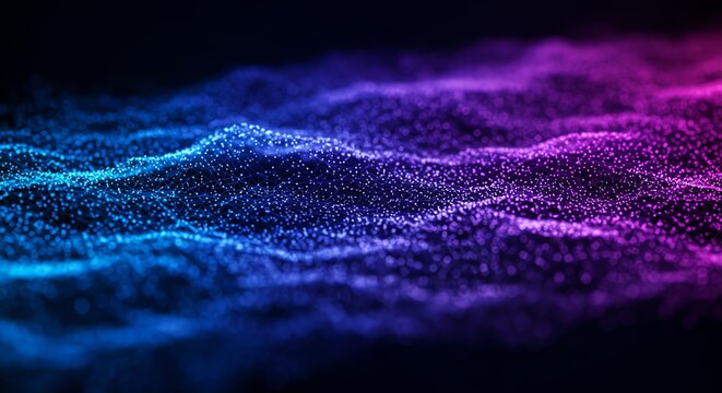 Abstract Cyber Network Data Visualization Backdrop for Presentation