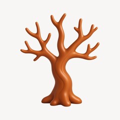 Obraz premium Abstract tree sculpture illustration