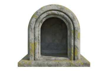 Ancient stone archway, weathered and worn, suggesting history and a passage to the unknown.