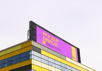 Billboard LED Screen Mockup On The Building
