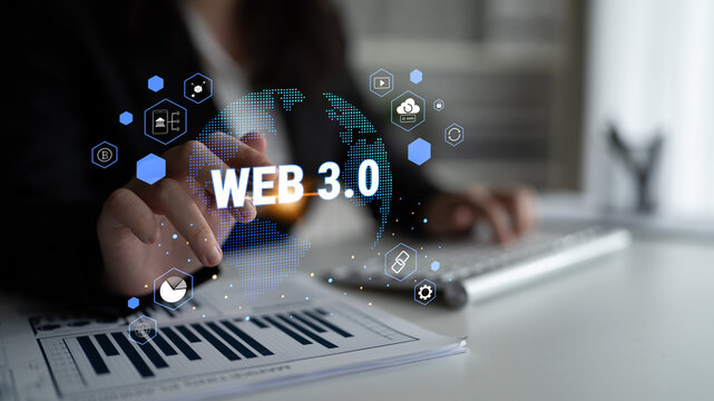 A map of global Web 3.0 decentralized applications and services. The ecosystem includes cryptocurrency, blockchain, and decentralized finance (DeFi). Motif