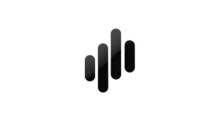 business logo with abstract rising on white background