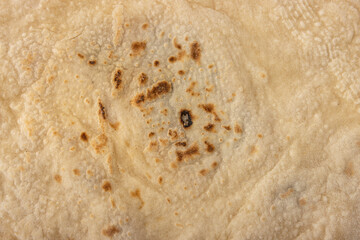Close up abstract flatbread texture background