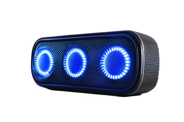 High-Tech Portable Speaker isolated on transparent background