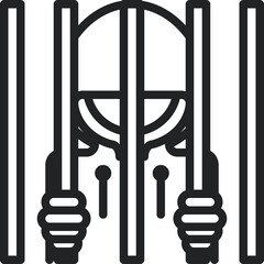 Abstract Geometric Representation Of A Drum With Strikers Isolated On White Background Vector Graphic Design