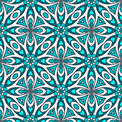 mosaic ornamental seamless vector pattern