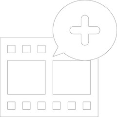 Abstract illustration of research concept with dotted circle showing a plus sign and L shapes arranged in rows against a white background