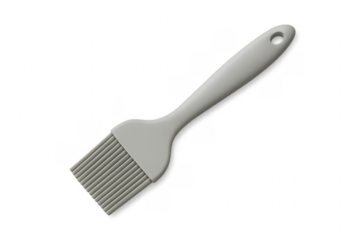 Gray silicone basting brush for kitchen cooking utensil