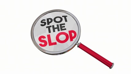 Spot the Slop Magnifying Glass Mistakes Errors Bad Fakes 3d Animation