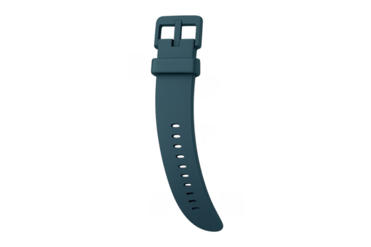 Teal silicone watch strap wristband with buckle