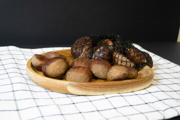 Chestnuts Autumn Harvest – Rustic Still Life and Seasonal Food Concept