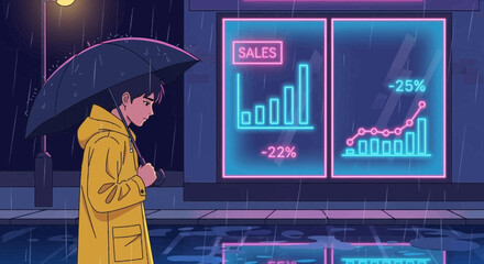 Diminishing economic prospects under a persistent downpour of discouraging financial news