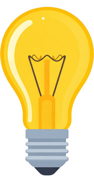 Light Bulb Isolated on White Background