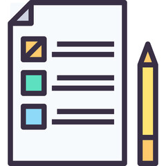 Checklist With A Pencil On Transparent Background Representing Tasks And Progress In Business And Management