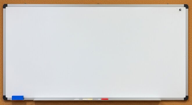A humorous blank space on a whiteboard, perfect for adding your own witty text or image, representing unstated ideas or an empty mind ,lighthearted ,challenge ,future