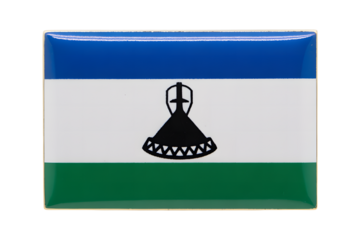 Lesotho flag pin badge, a vibrant symbol of national pride and identity, perfect for travel, events, and more.