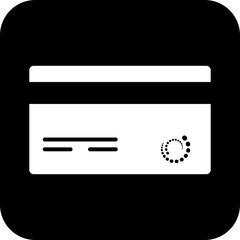 Black Square Icon, simple line vector for UI UX design. Symbol for website and mobile app interface and navigation button