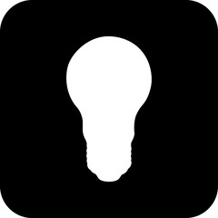 Black Square Icon, simple line vector for UI UX design. Symbol for website and mobile app interface and navigation button