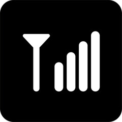 Black Square Vector Icon, simple line vector for UI UX design. Symbol for website and mobile app interface and navigation button